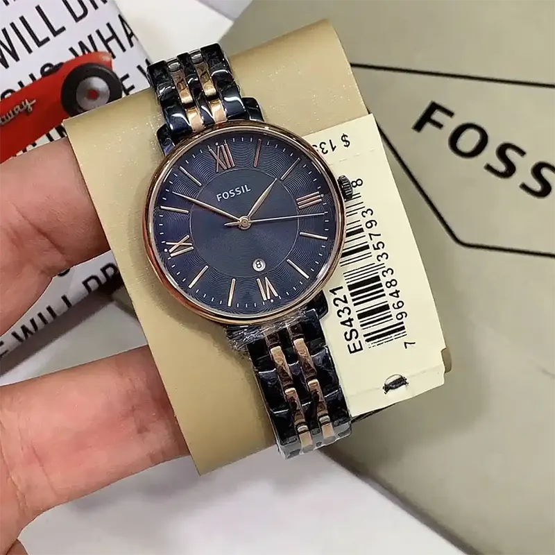Fossil Jacqueline Two-tone Casual Ladies Watch- ES4321